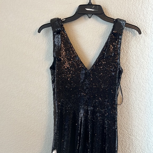 Dress the population Mary Sequin Body-Con Cocktail Dress black size small - Picture 12 of 13